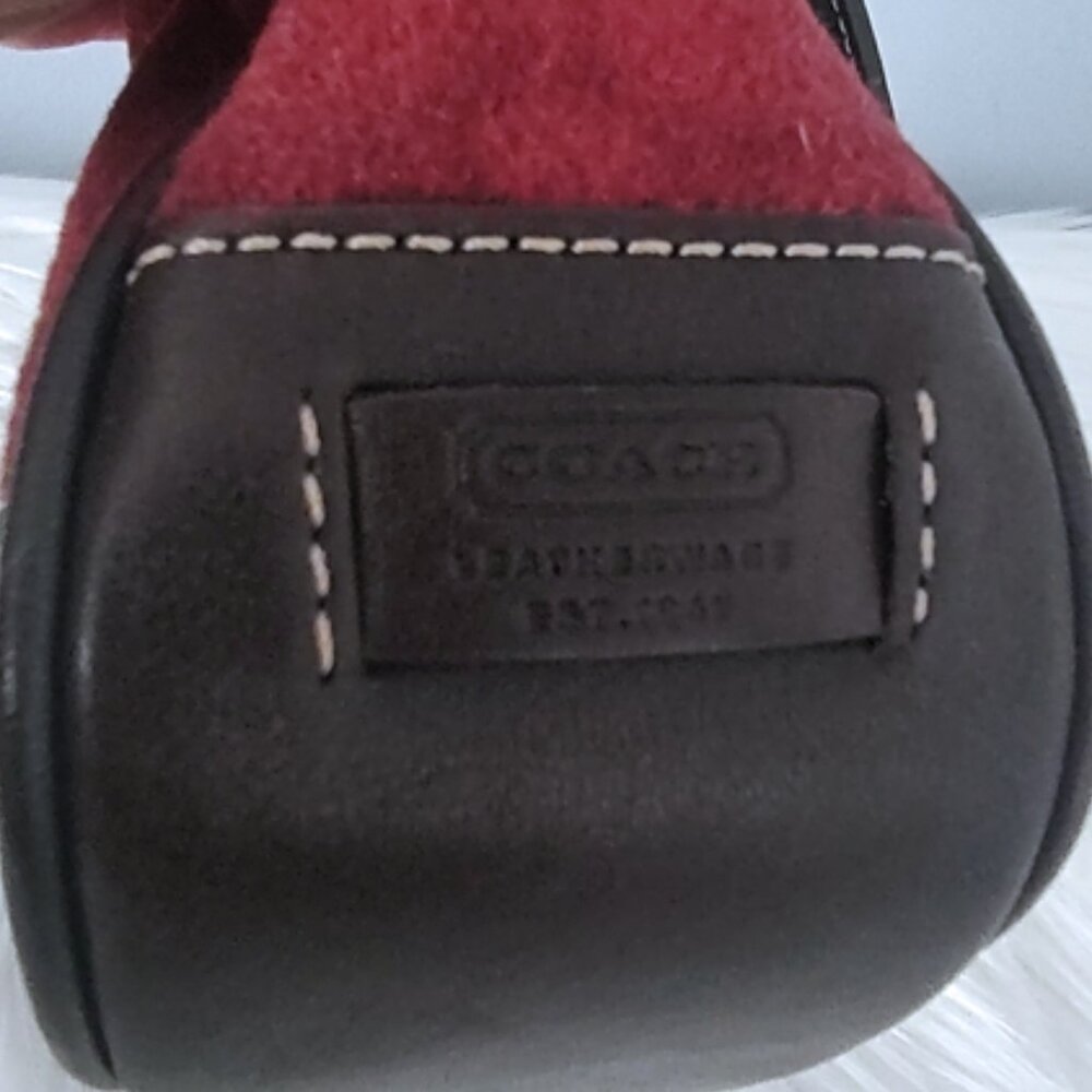 Coach vintage signature wool demi shoulder bag Y2K #7720 EUC - Picture 4 of 8